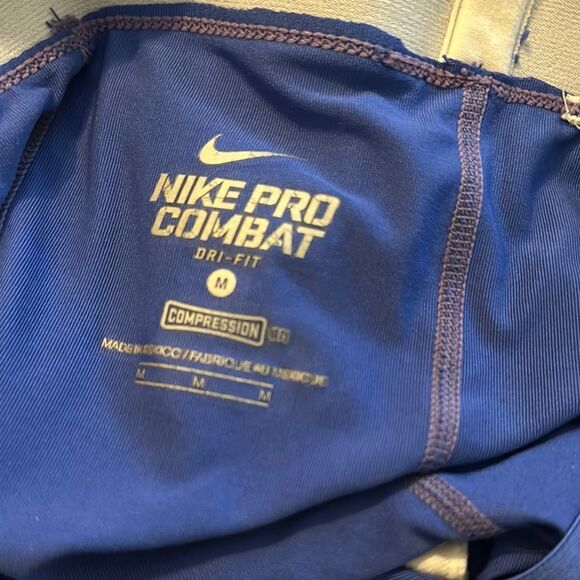 Nike Pro Women’s Compression Leggings Blue size Medium M - Picture 3 of 4